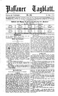 Passauer Tagblatt Sonntag 31. Mai 1874