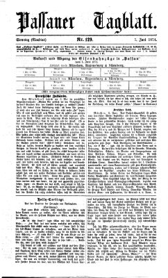 Passauer Tagblatt Sonntag 7. Juni 1874