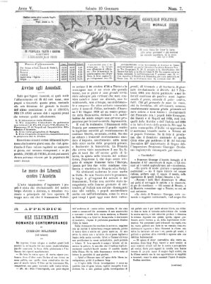 La frusta Samstag 10. Januar 1874