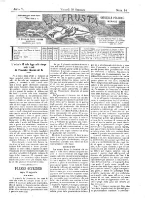 La frusta Freitag 30. Januar 1874