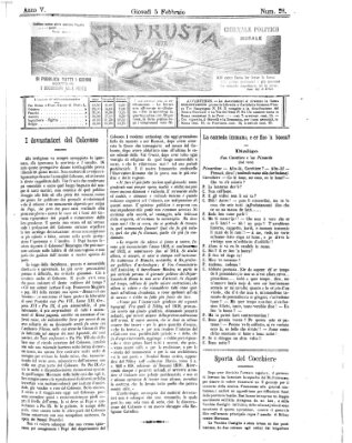 La frusta Donnerstag 5. Februar 1874