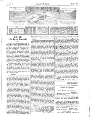 La frusta Freitag 10. April 1874