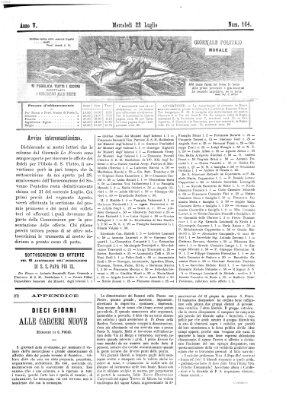 La frusta Mittwoch 22. Juli 1874