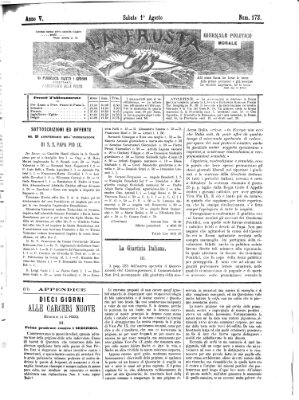 La frusta Samstag 1. August 1874