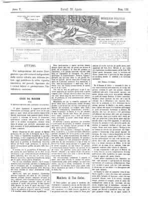 La frusta Donnerstag 20. August 1874