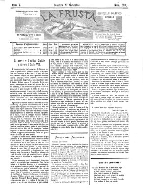 La frusta Sonntag 27. September 1874