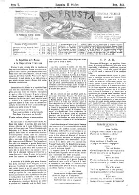 La frusta Sonntag 25. Oktober 1874