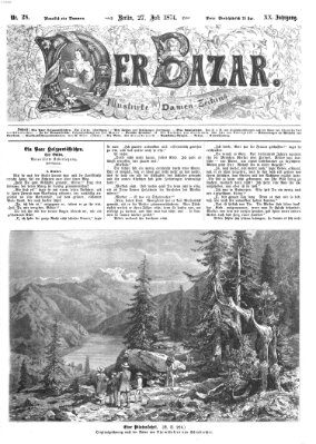 Der Bazar Montag 27. Juli 1874