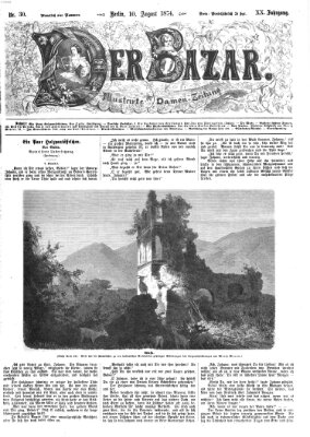 Der Bazar Montag 10. August 1874