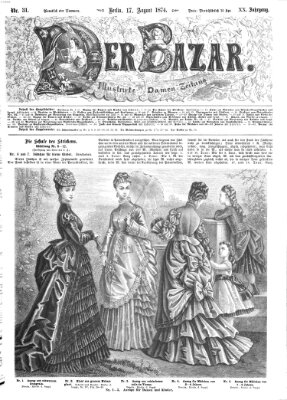 Der Bazar Montag 17. August 1874