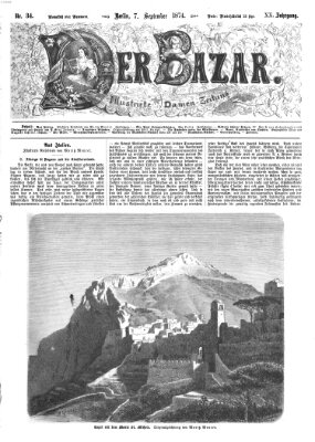 Der Bazar Montag 7. September 1874