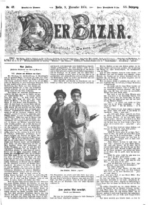 Der Bazar Montag 9. November 1874