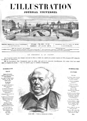 L' illustration Samstag 27. Juni 1874