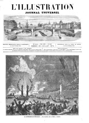 L' illustration Samstag 25. Juli 1874