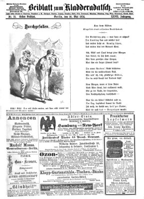 Kladderadatsch Sonntag 10. Mai 1874