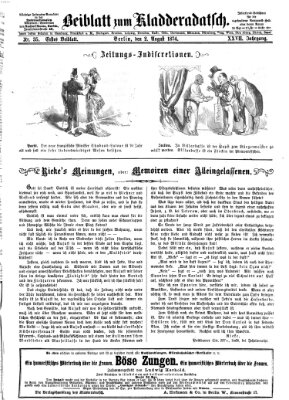 Kladderadatsch Sonntag 2. August 1874