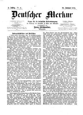 Deutscher Merkur Samstag 24. Januar 1874