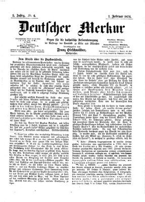 Deutscher Merkur Samstag 7. Februar 1874