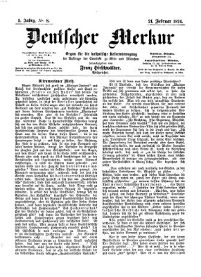 Deutscher Merkur Samstag 21. Februar 1874