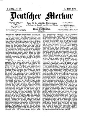 Deutscher Merkur Samstag 7. März 1874