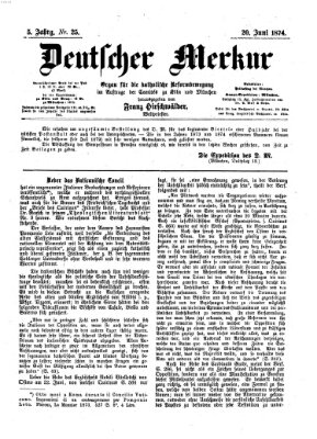 Deutscher Merkur Samstag 20. Juni 1874