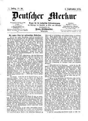 Deutscher Merkur Samstag 5. September 1874