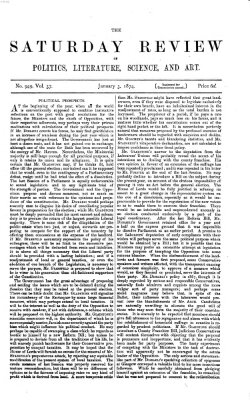 Saturday review Samstag 3. Januar 1874