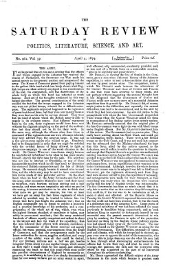 Saturday review Samstag 4. April 1874