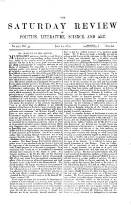 Saturday review Samstag 13. Juni 1874