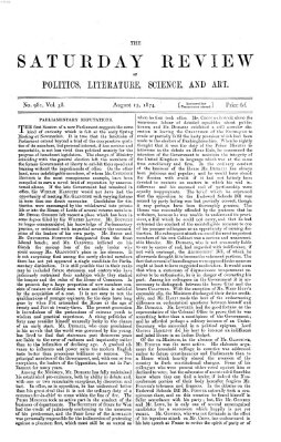 Saturday review Samstag 15. August 1874