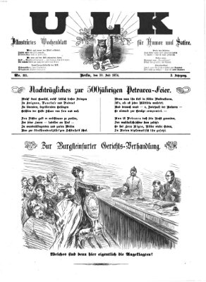 Ulk Donnerstag 30. Juli 1874