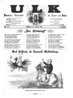 Ulk Donnerstag 10. Dezember 1874