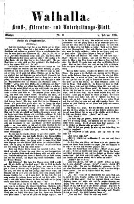 Walhalla (Der Bayerische Landbote) Sonntag 8. Februar 1874