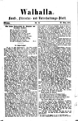 Walhalla (Der Bayerische Landbote) Sonntag 22. März 1874