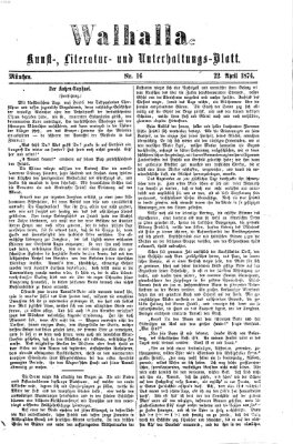 Walhalla (Der Bayerische Landbote) Mittwoch 22. April 1874