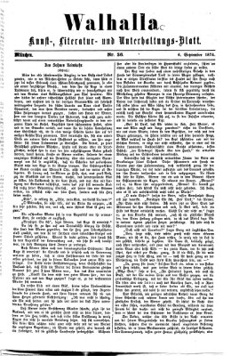 Walhalla (Der Bayerische Landbote) Sonntag 6. September 1874