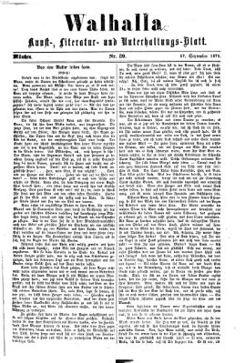 Walhalla (Der Bayerische Landbote) Sonntag 27. September 1874