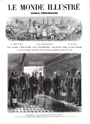 Le monde illustré Samstag 25. April 1874