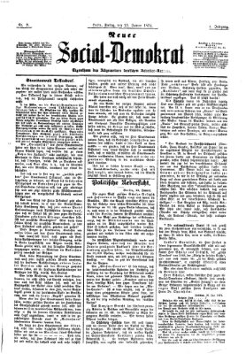 Neuer Social-Demokrat Freitag 23. Januar 1874