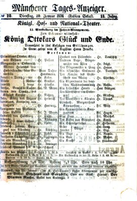 Münchener Tages-Anzeiger Dienstag 20. Januar 1874