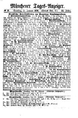 Münchener Tages-Anzeiger Samstag 31. Januar 1874