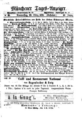 Münchener Tages-Anzeiger Donnerstag 26. März 1874