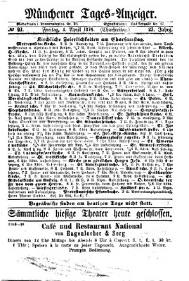 Münchener Tages-Anzeiger Freitag 3. April 1874