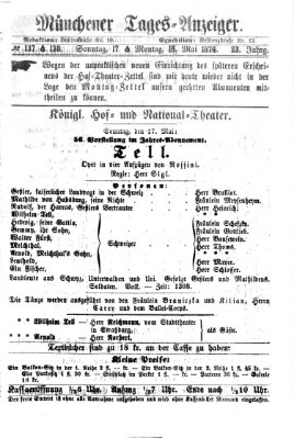 Münchener Tages-Anzeiger Sonntag 17. Mai 1874