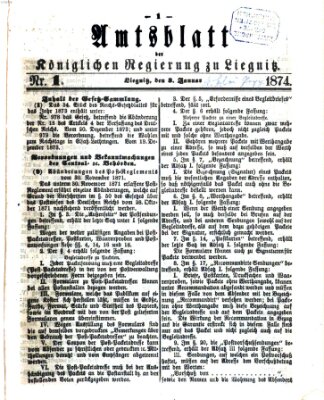 Amts-Blatt der Preußischen Regierung zu Liegnitz Samstag 3. Januar 1874