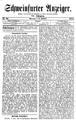 Schweinfurter Anzeiger Montag 19. Januar 1874