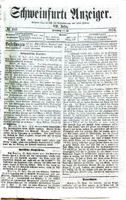 Schweinfurter Anzeiger Freitag 1. Mai 1874