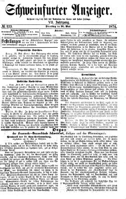 Schweinfurter Anzeiger Dienstag 26. Mai 1874