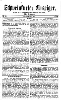 Schweinfurter Anzeiger Mittwoch 8. Juli 1874