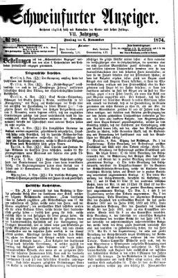 Schweinfurter Anzeiger Freitag 6. November 1874